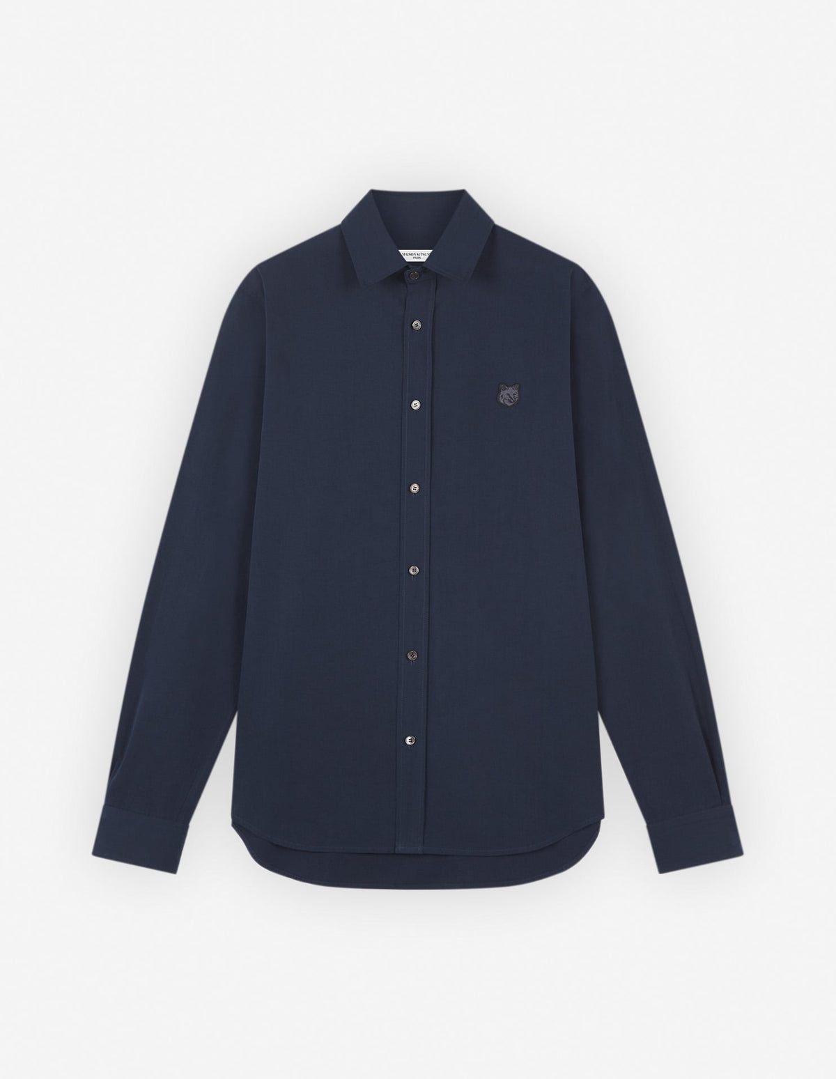  CLASSIC SHIRT WITH BOLD FOX HEAD PATCH IN COTTON POPLIN