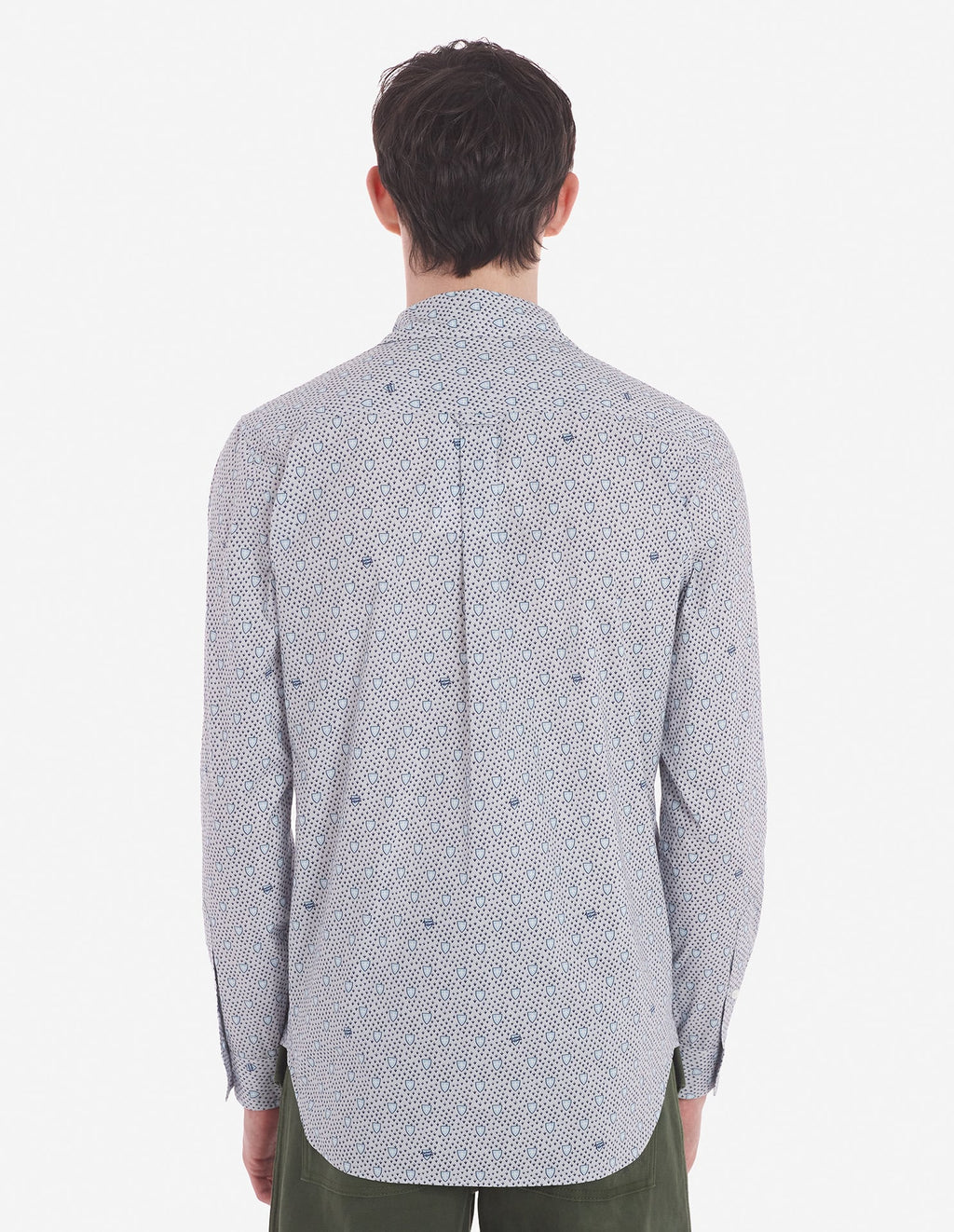  CLASSIC SHIRT IN SHIELD PRINTED COTTON