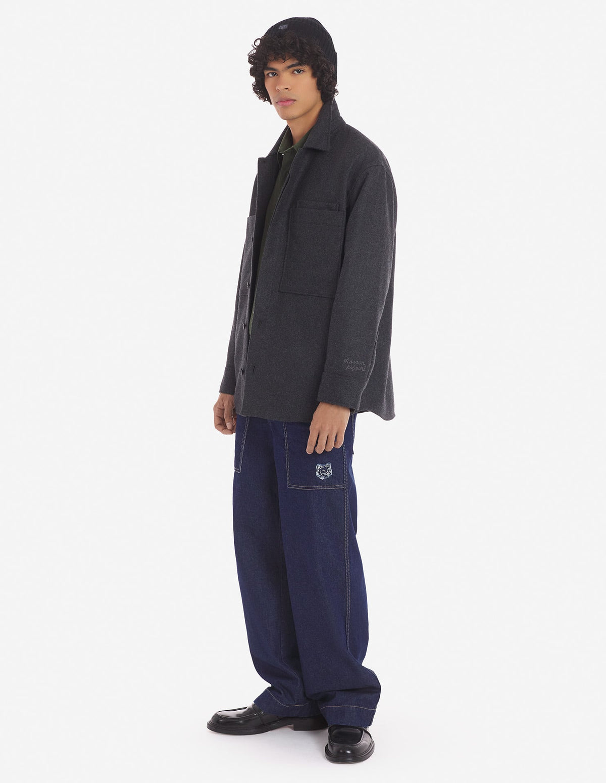  OVERSHIRT IN WOOL MELANGE