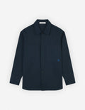  OVERSHIRT WITH BOLD FOX HEAD PATCH IN COTTON GABARDINE