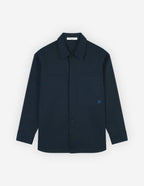  OVERSHIRT WITH BOLD FOX HEAD PATCH IN COTTON GABARDINE