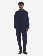  OVERSHIRT WITH BOLD FOX HEAD PATCH IN COTTON GABARDINE