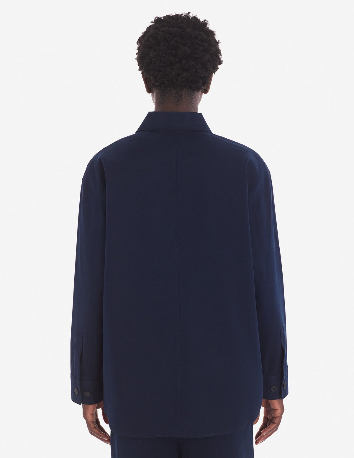  OVERSHIRT WITH BOLD FOX HEAD PATCH IN COTTON GABARDINE