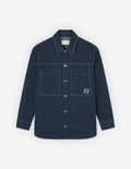  WORKWEAR OVERSHIRT IN WASHED DENIM WITH FOX HEAD P