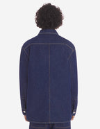  WORKWEAR OVERSHIRT IN WASHED DENIM WITH FOX HEAD P