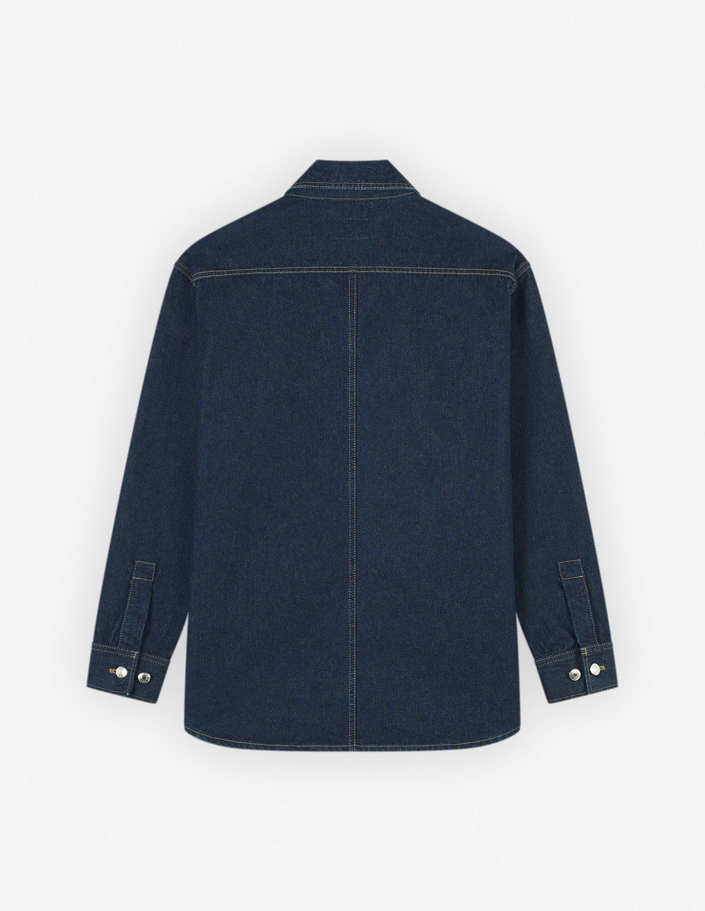  WORKWEAR OVERSHIRT IN WASHED DENIM WITH FOX HEAD P