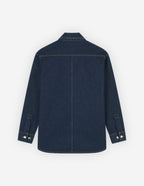  WORKWEAR OVERSHIRT IN WASHED DENIM WITH FOX HEAD P