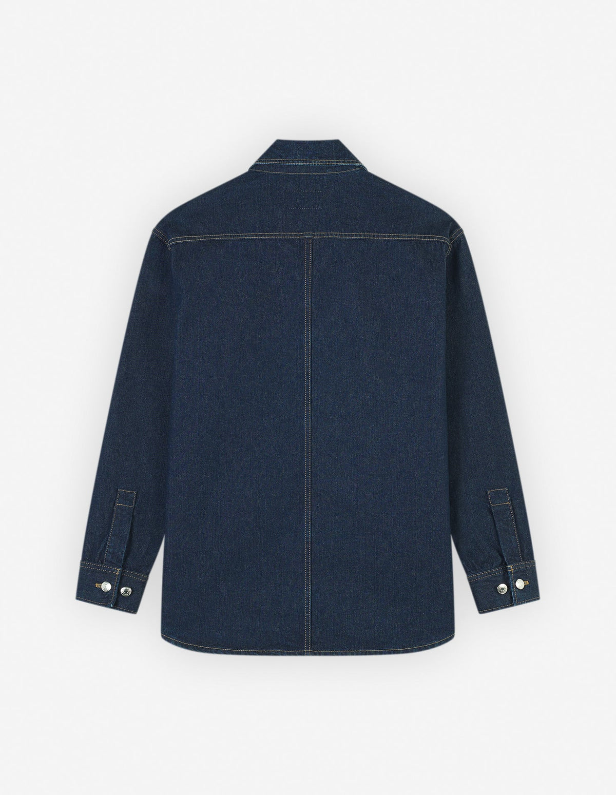  WORKWEAR OVERSHIRT IN WASHED DENIM WITH FOX HEAD P