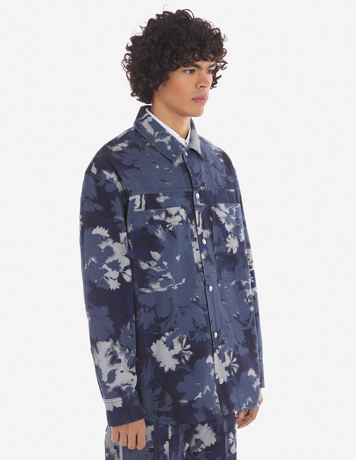  WORKWEAR OVERSHIRT IN BOUQUET CAMEO PRINTED COTTON
