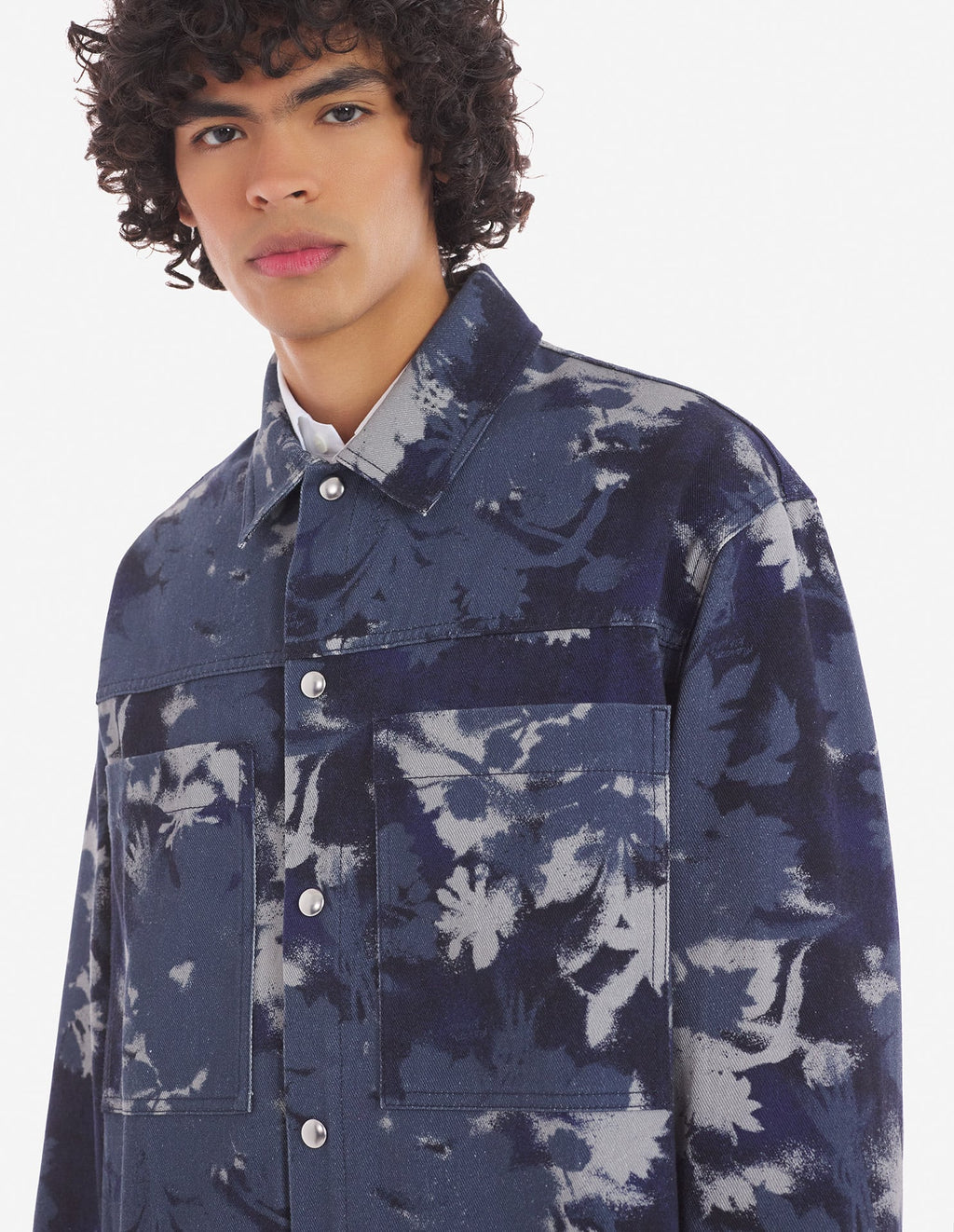  WORKWEAR OVERSHIRT IN BOUQUET CAMEO PRINTED COTTON