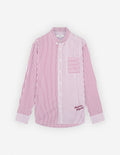  BD CASUAL SHIRT IN STRIPED COTTON WITH LOGO HANDWR