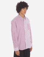  BD CASUAL SHIRT IN STRIPED COTTON WITH LOGO HANDWR
