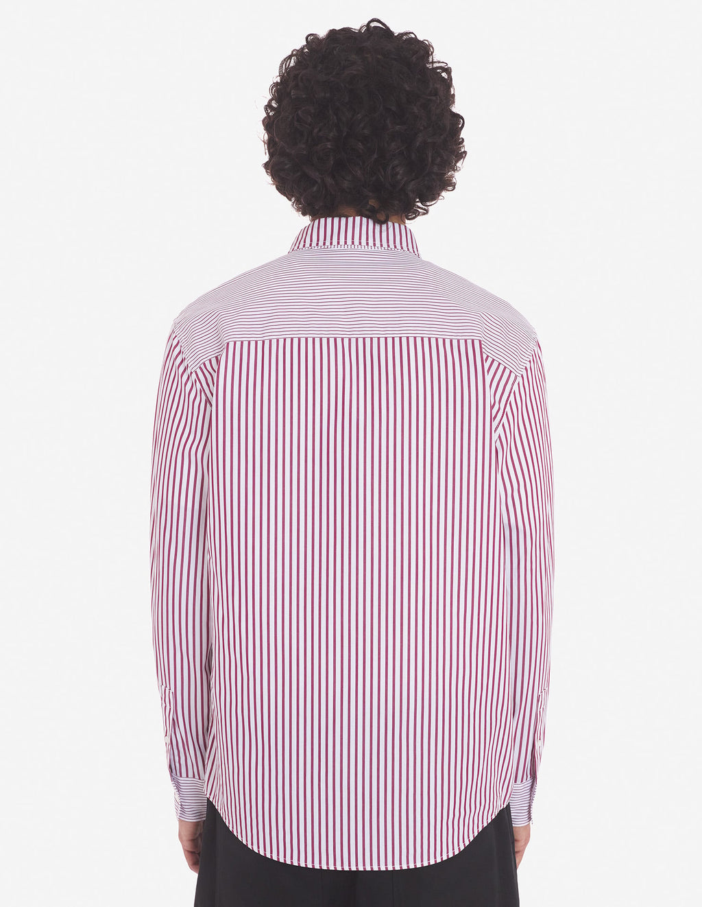 BD CASUAL SHIRT IN STRIPED COTTON WITH LOGO HANDWR