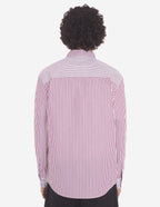  BD CASUAL SHIRT IN STRIPED COTTON WITH LOGO HANDWR
