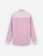  BD CASUAL SHIRT IN STRIPED COTTON WITH LOGO HANDWR