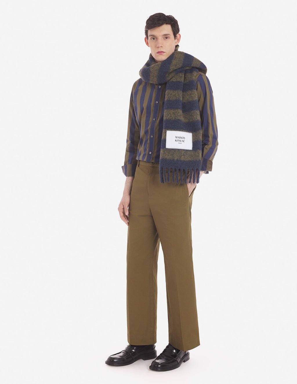  BD CASUAL SHIRT WITH CHEST POCKET IN RUGBY STRIPES