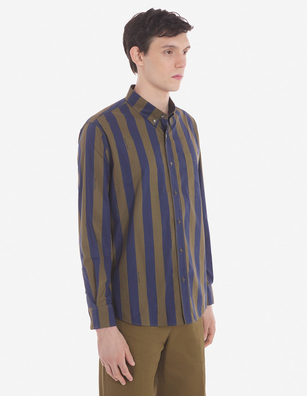  BD CASUAL SHIRT WITH CHEST POCKET IN RUGBY STRIPES