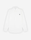  BUTTON DOWN CLASSIC SHIRT WITH GREY FOX HEAD PATCH IN OXFORD
