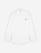  BUTTON DOWN CLASSIC SHIRT WITH GREY FOX HEAD PATCH IN OXFORD