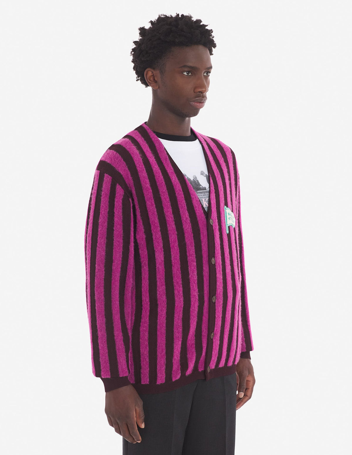 STRIPED COMFORT CARDIGAN