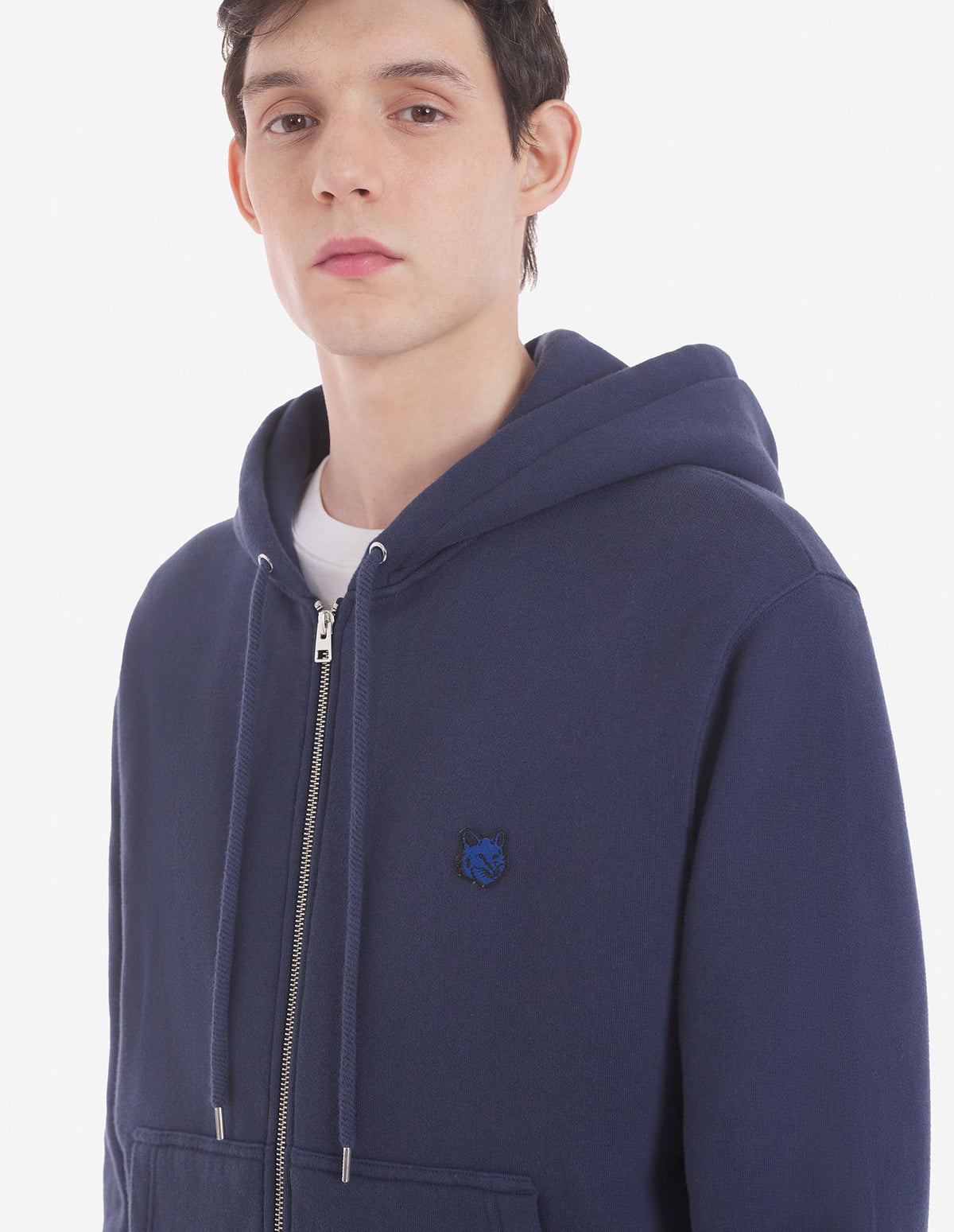 BOLD FOX HEAD PATCH COMFORT ZIPPED HOODIE
