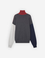  FOX HEAD INTARSIA COMFORT HIGH NECK JUMPER IN COLO