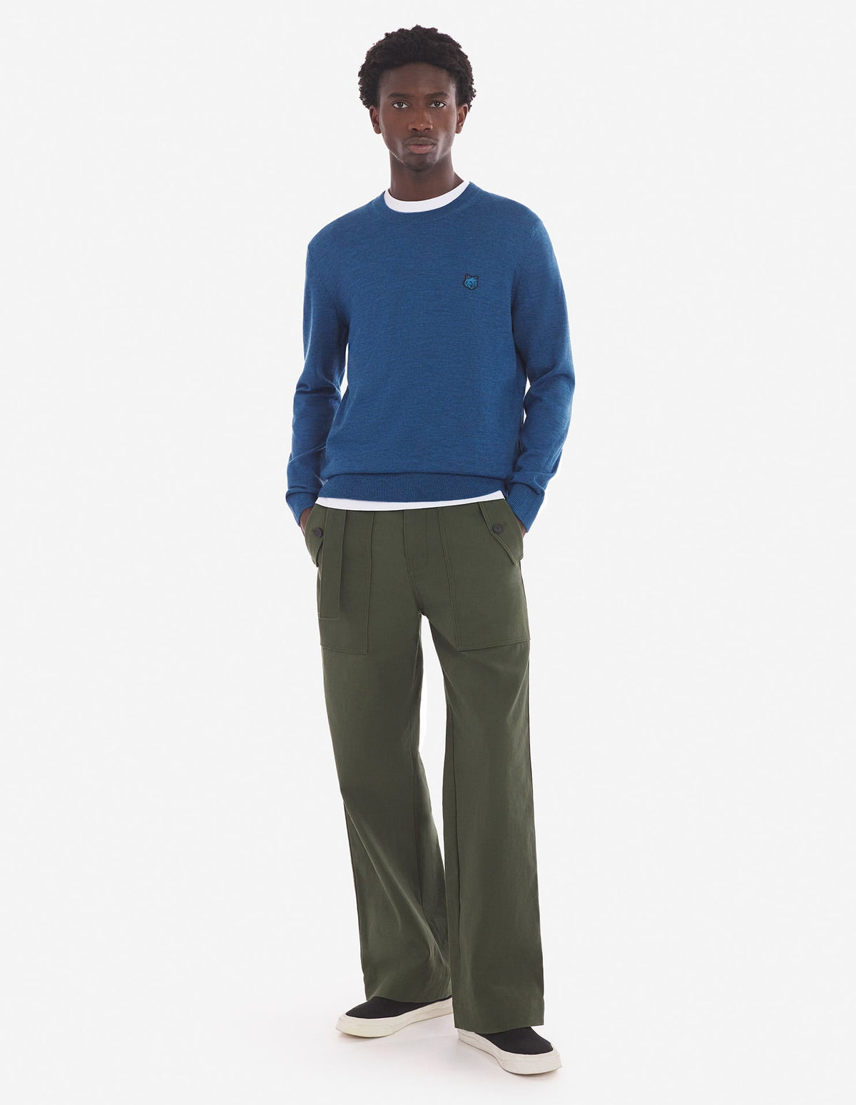  BOLD FOX HEAD PATCH REGULAR JUMPER
