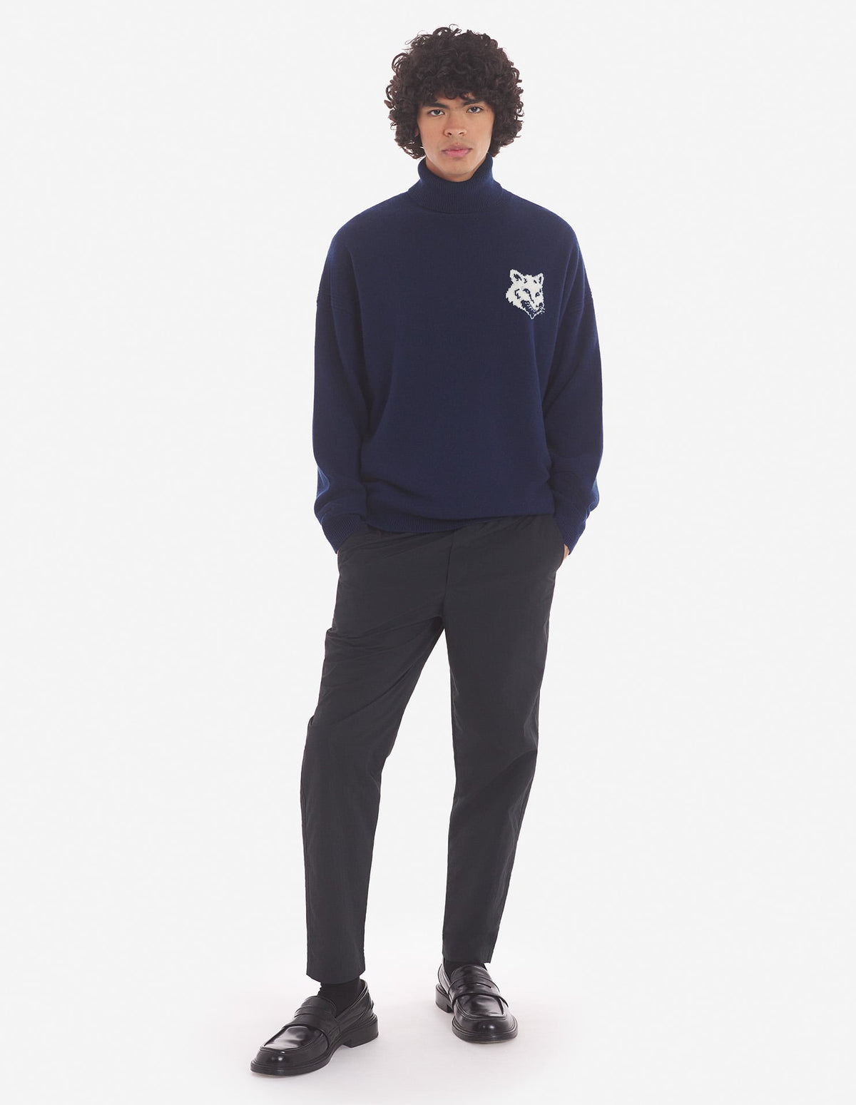  FOX HEAD INTARSIA COMFORT HIGH NECK JUMPER
