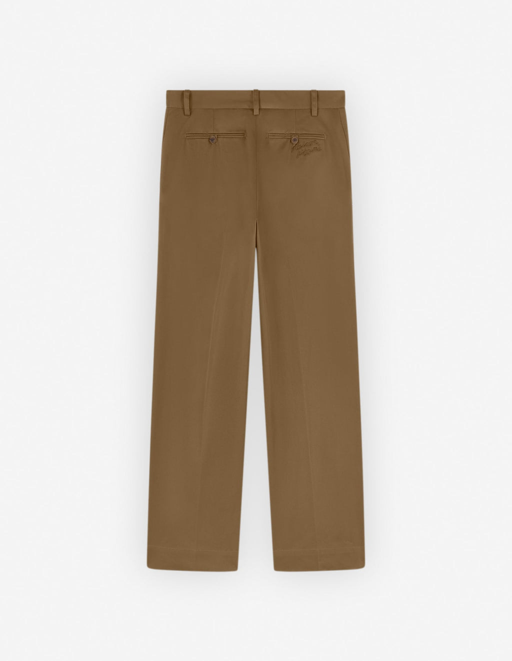  WIDE LEG CHINO PANTS IN COTTON WITH LOGO HANDWRITING