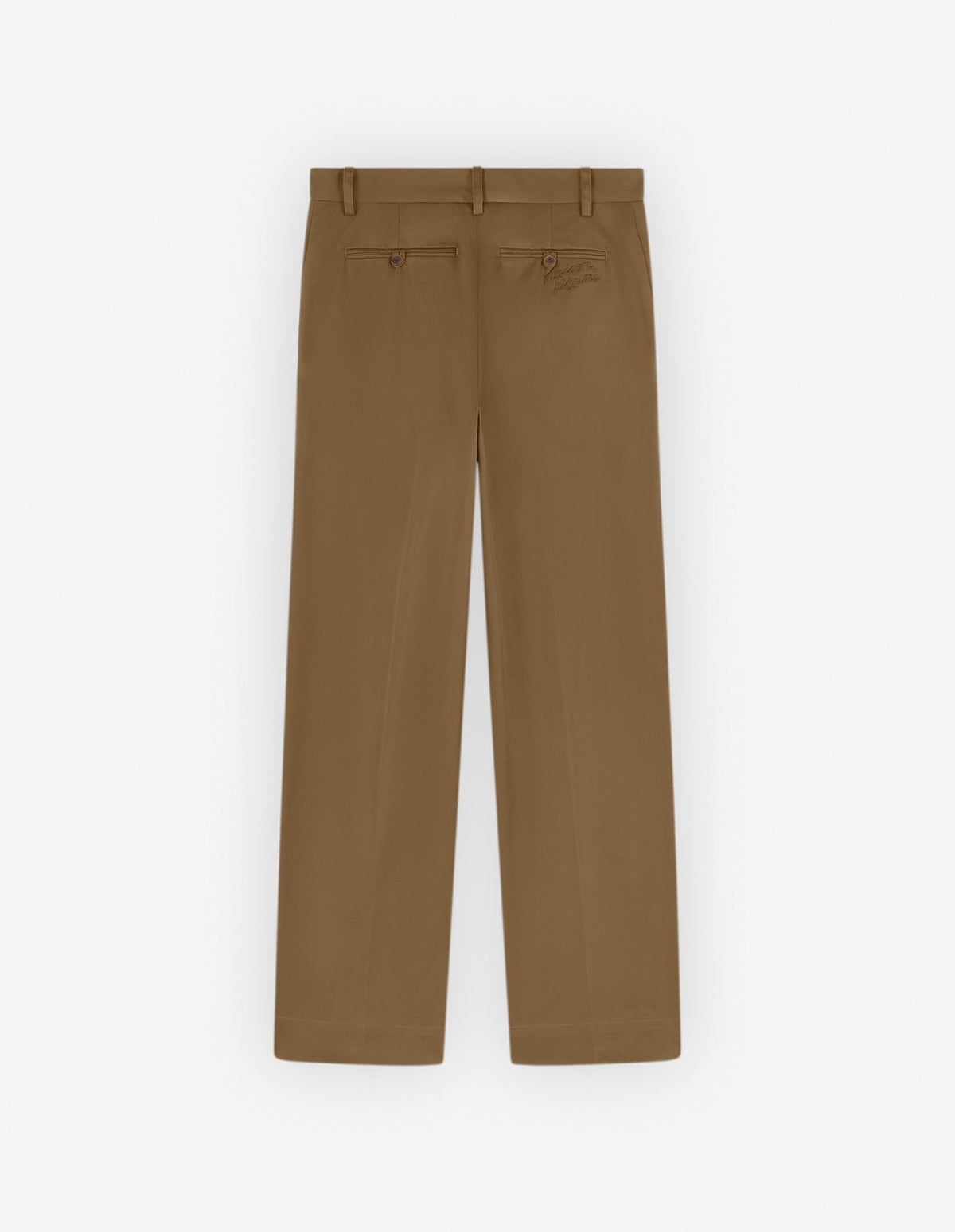  WIDE LEG CHINO PANTS IN COTTON WITH LOGO HANDWRITING