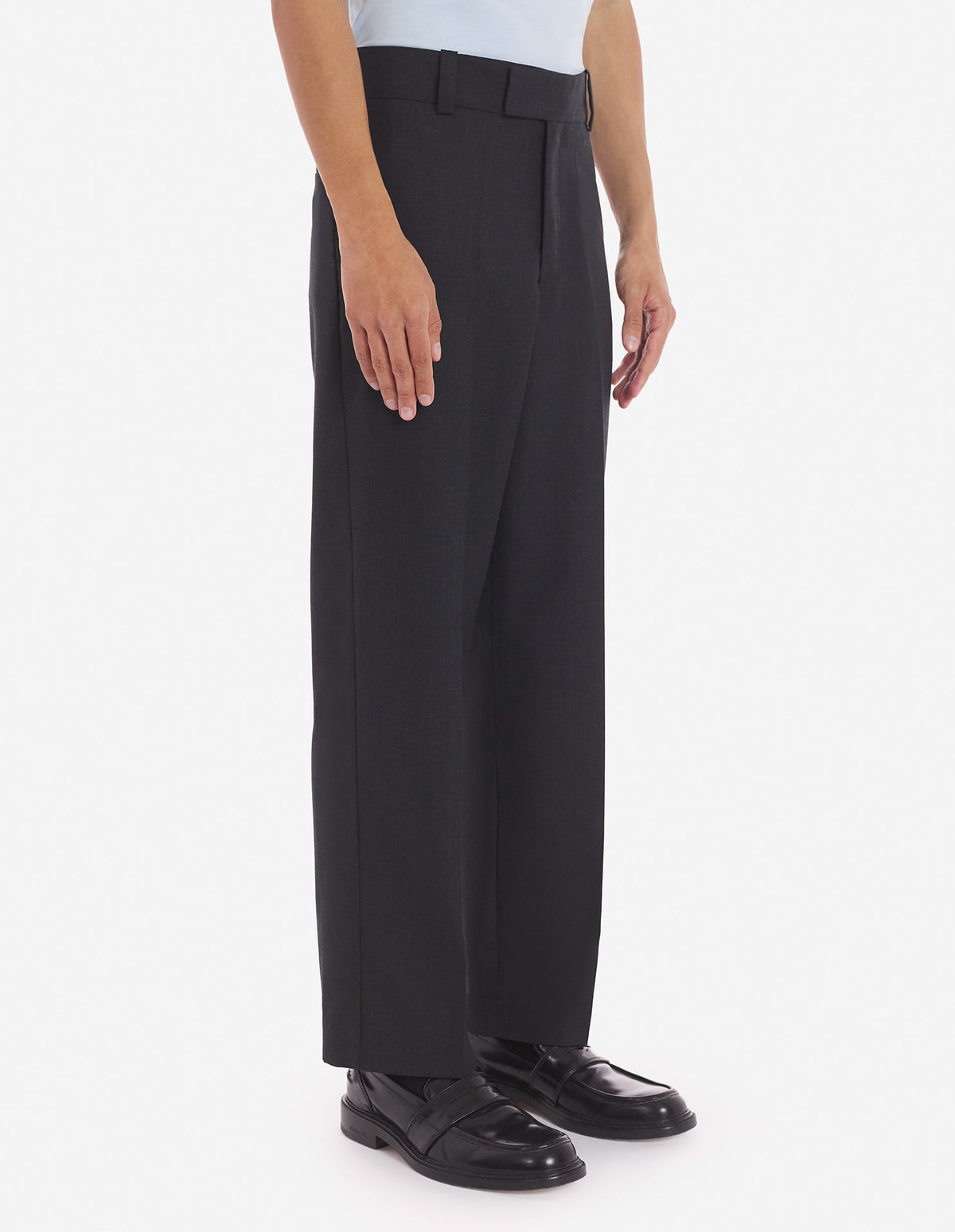  TAILORED PANTS IN TEXTURISED FLUID TECHNICAL WOOL