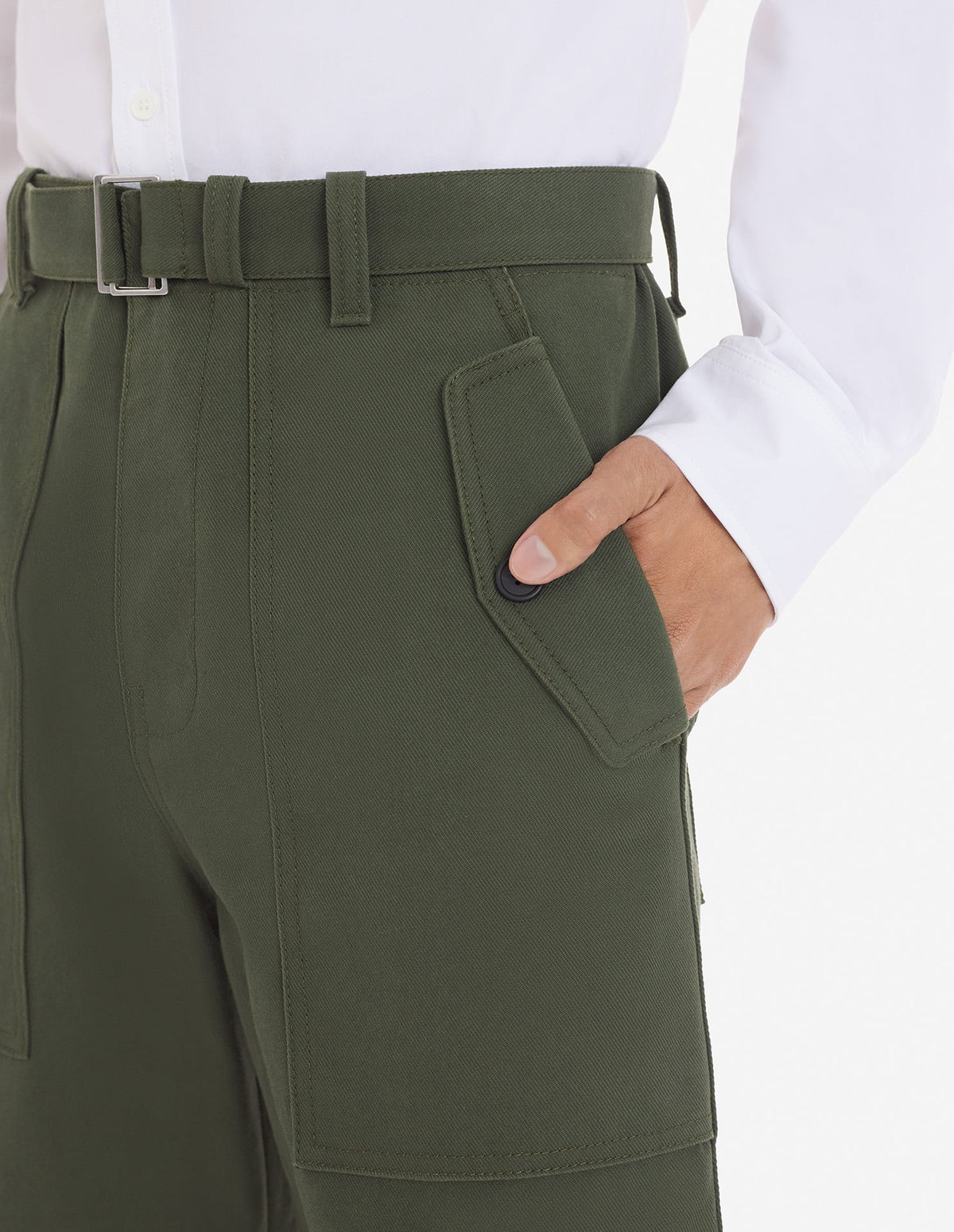  WORKWEAR PANTS IN COTTON TWILL WITH LOGO HANDWRITING