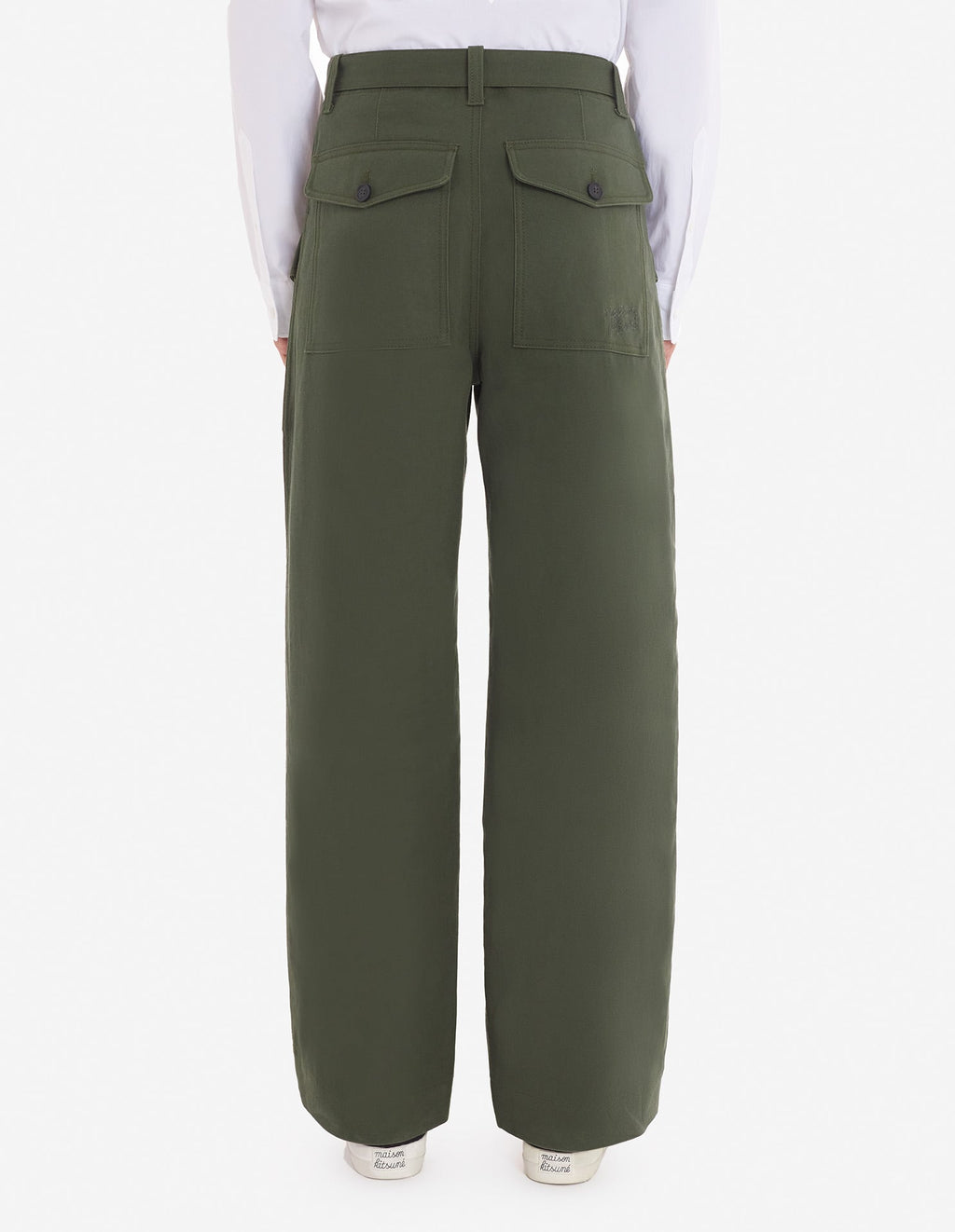  WORKWEAR PANTS IN COTTON TWILL WITH LOGO HANDWRITING