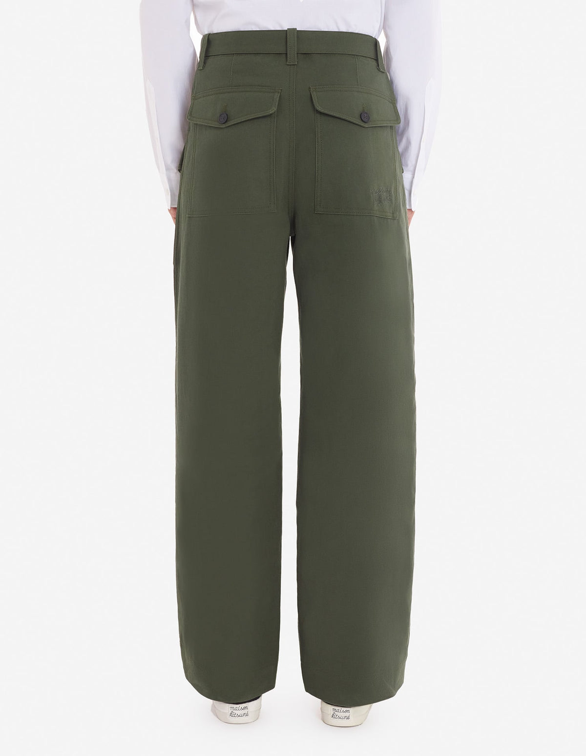  WORKWEAR PANTS IN COTTON TWILL WITH LOGO HANDWRITING