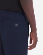  CITY PANTS IN COTTON GABARDINE WITH BOLD FOX HEAD PATCH
