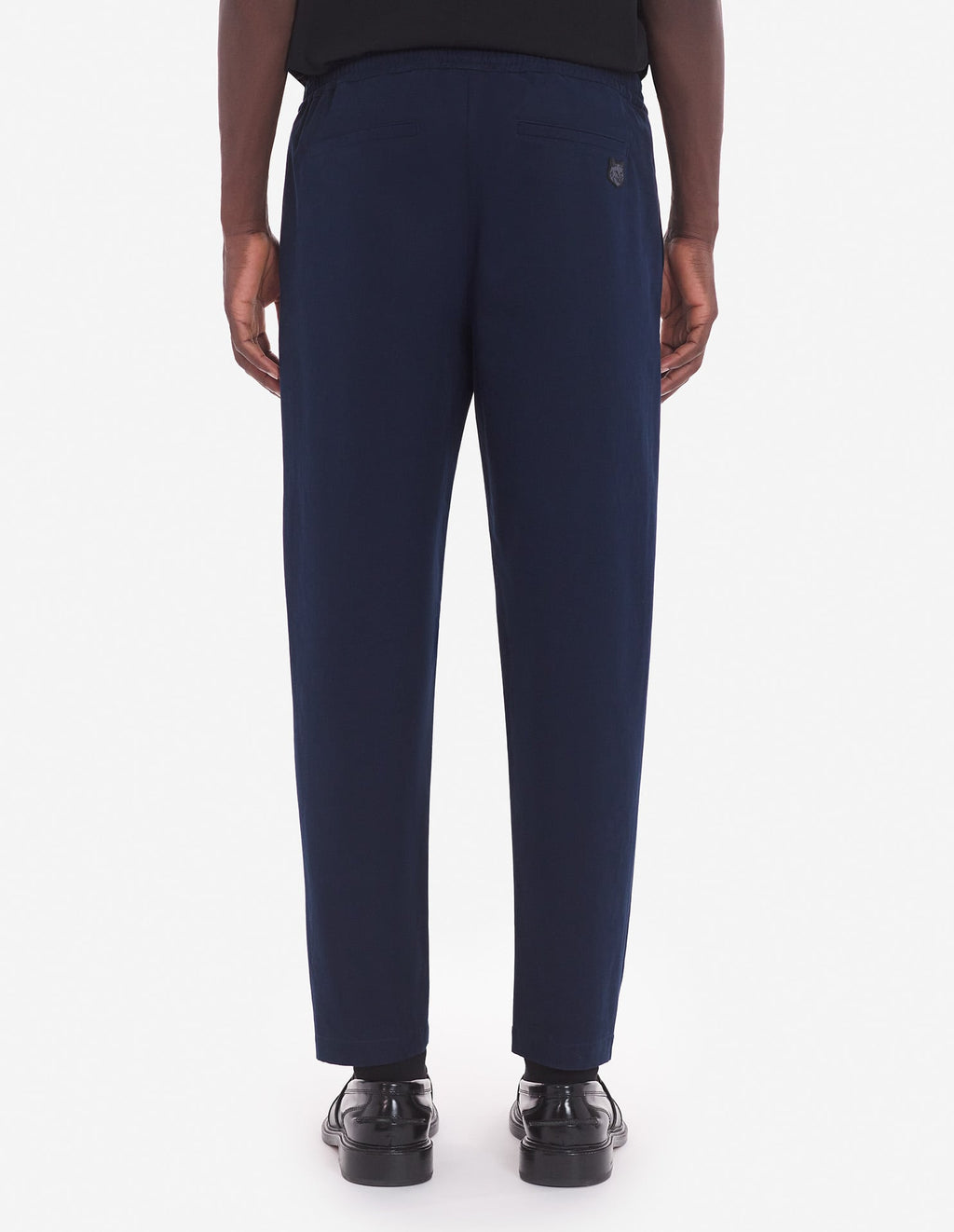  CITY PANTS IN COTTON GABARDINE WITH BOLD FOX HEAD PATCH