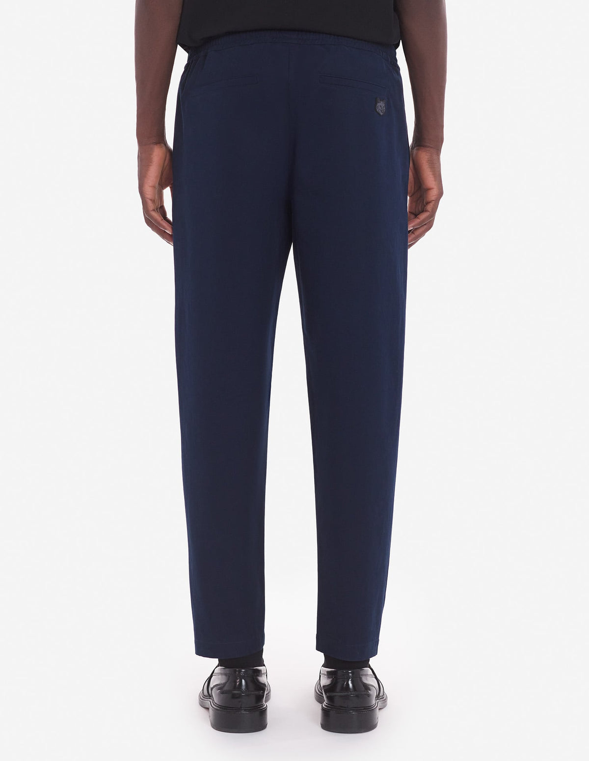  CITY PANTS IN COTTON GABARDINE WITH BOLD FOX HEAD PATCH