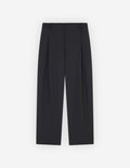  CROPPED PLEATED TAILORED PANTS IN LIGHT TECHNICAL WOOL 