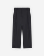  CROPPED PLEATED TAILORED PANTS IN LIGHT TECHNICAL WOOL 