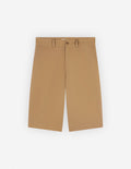  WIDE LEG CHINO BERMUDA IN COTTON WITH RUGBY PATCH
