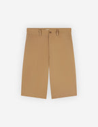  WIDE LEG CHINO BERMUDA IN COTTON WITH RUGBY PATCH