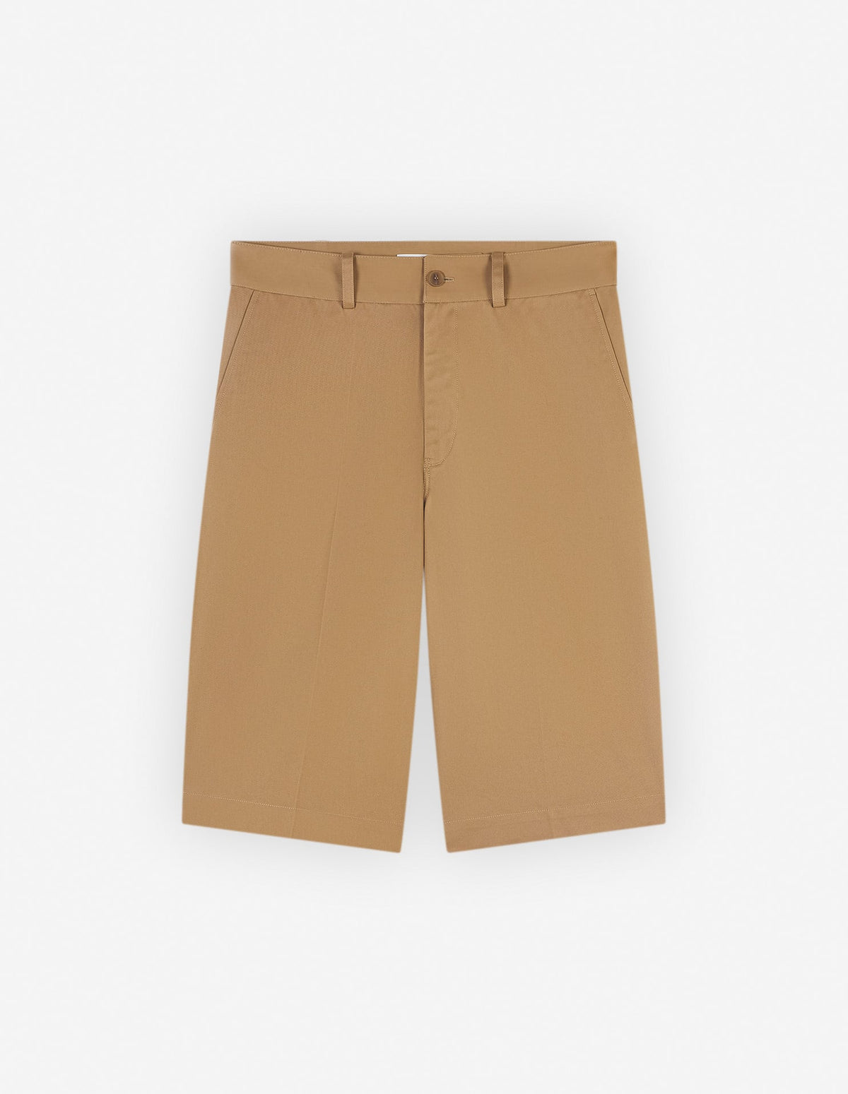  WIDE LEG CHINO BERMUDA IN COTTON WITH RUGBY PATCH