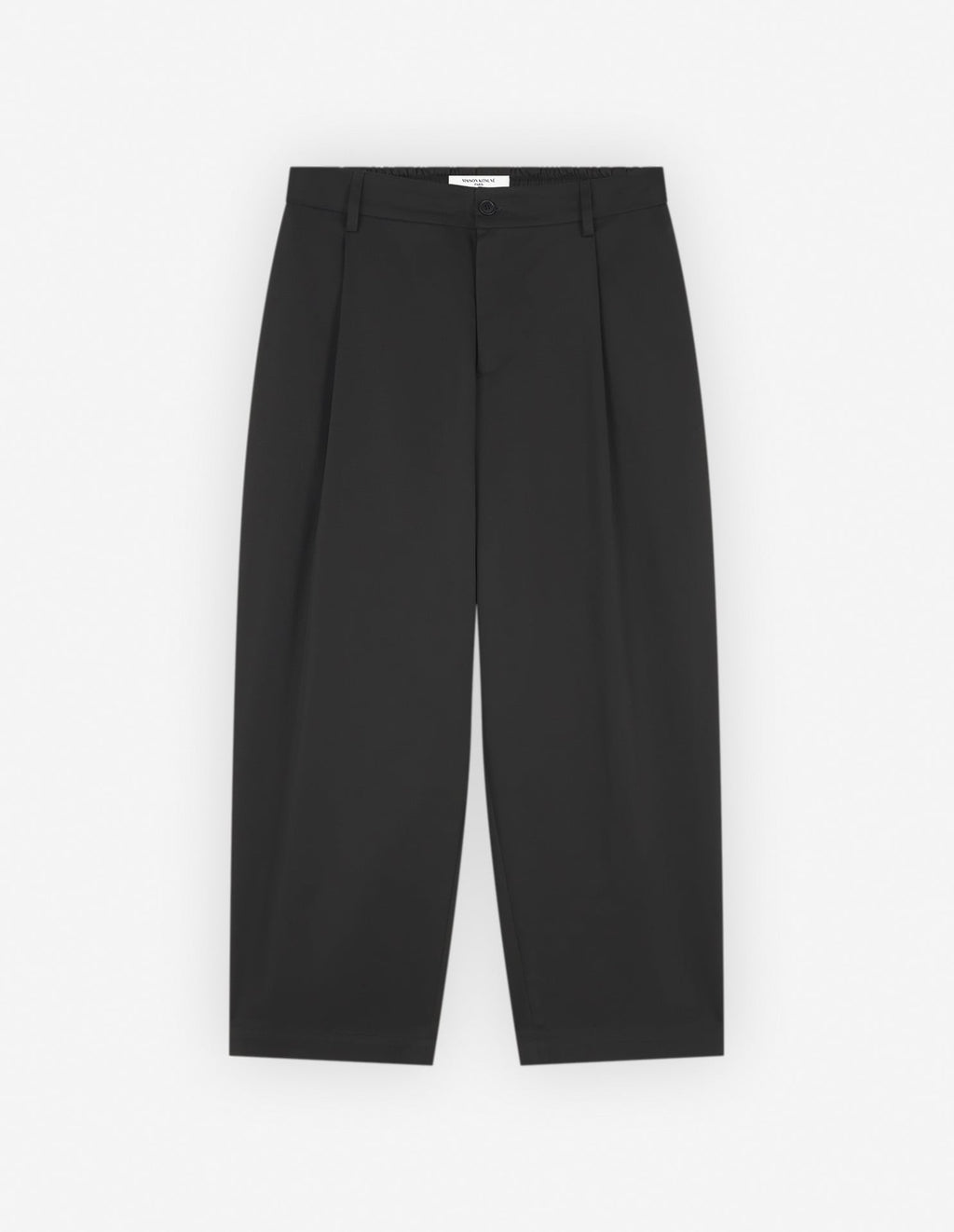  CROPPED PLEATED CHINO PANTS IN COTTON GABARDINE