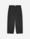 CROPPED PLEATED CHINO PANTS IN COTTON GABARDINE