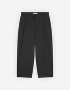  CROPPED PLEATED CHINO PANTS IN COTTON GABARDINE