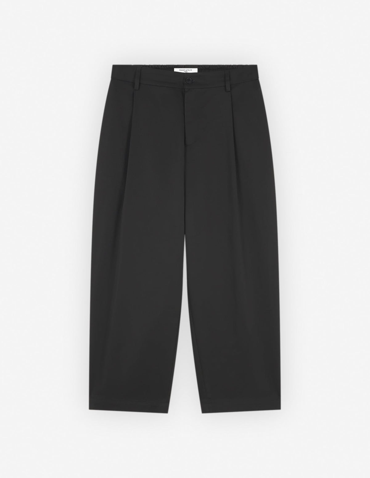  CROPPED PLEATED CHINO PANTS IN COTTON GABARDINE