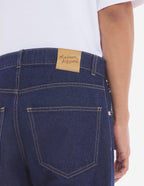  TAPERED JEANS IN INDIGO DENIM
