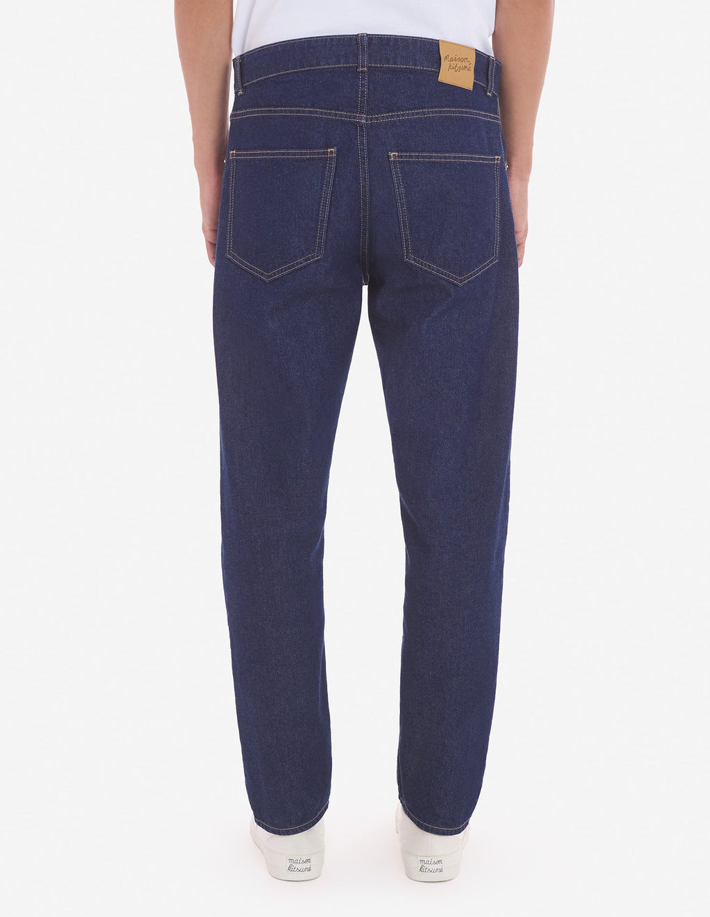  TAPERED JEANS IN INDIGO DENIM