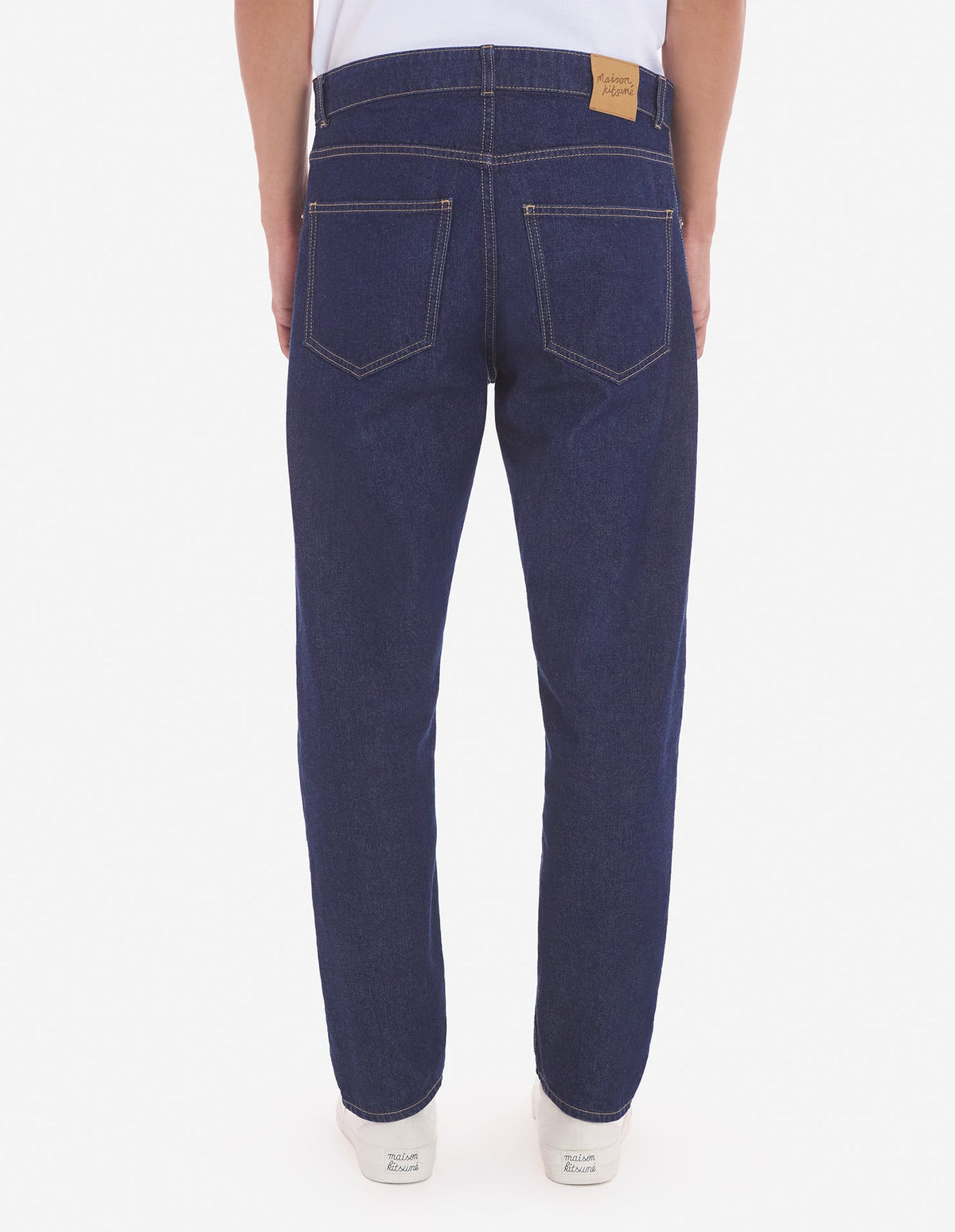  TAPERED JEANS IN INDIGO DENIM