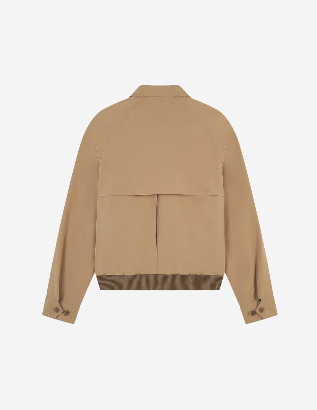  HARRINGTON JACKET IN TECHNICAL COTTON GABARDINEWITH BOLD FOX HEAD PATCH